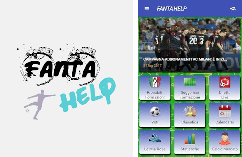 fantahelp - FantaHelp, l'App che ti suggerisce chi schierare